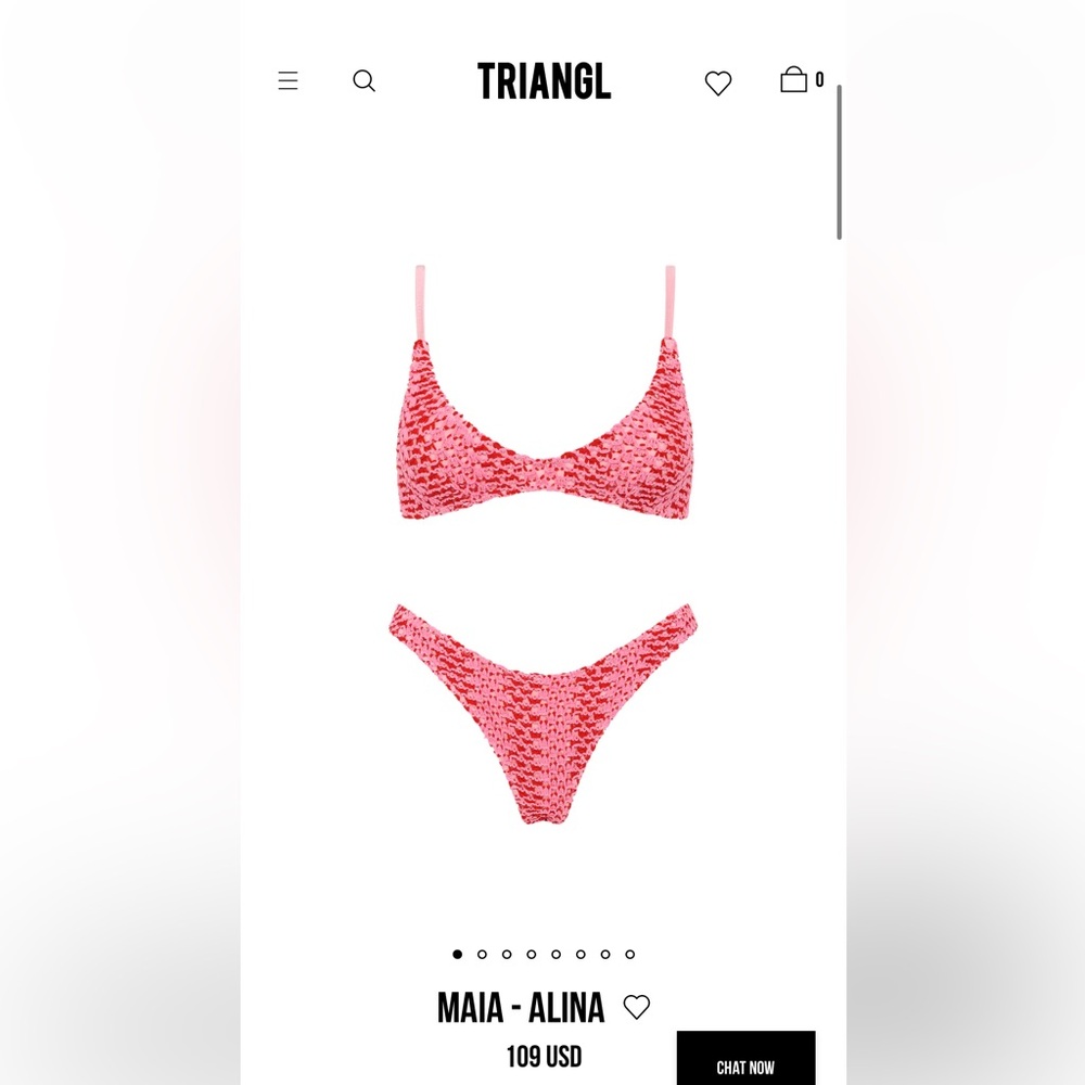 Triangl Maia- Alina bikini with swim bag.